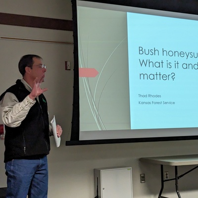 Thad Rhodes, district forester for the State of Kansas